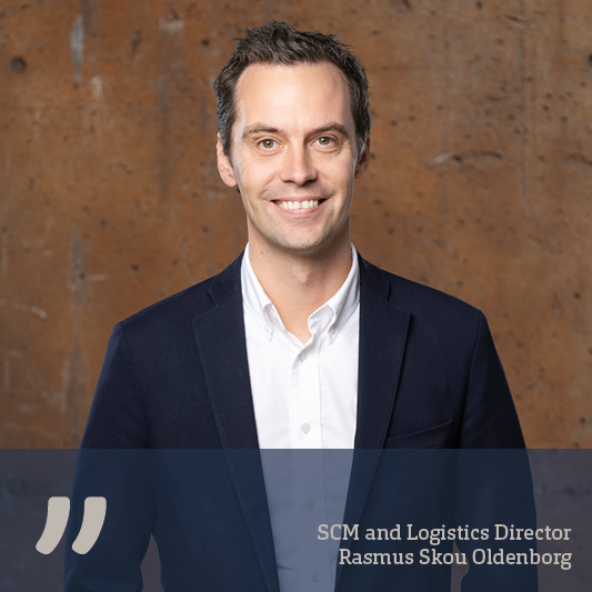 Portrait picture of Rasmus, SCM and Logistics Director, at HJHansen Recycling Group